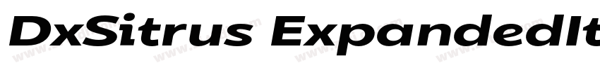 DxSitrus ExpandedIta字体转换